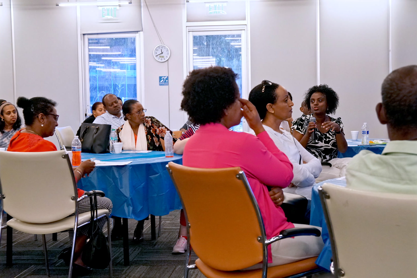 Attendees sharing the day together